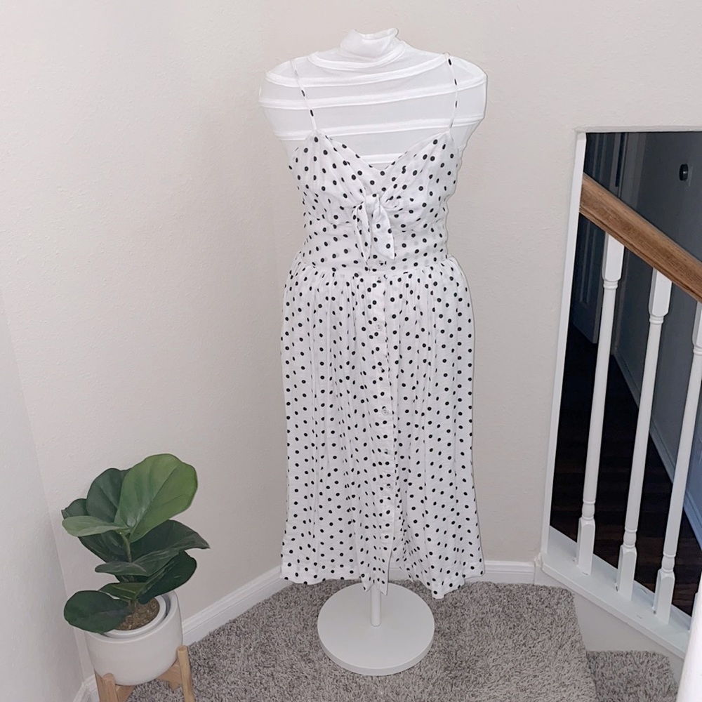 Polka Dot Midi Dress